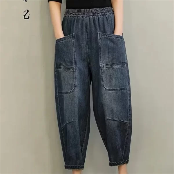 Calça jeans harém - Image 2