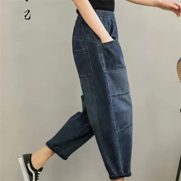 Calça jeans harém - Image 4